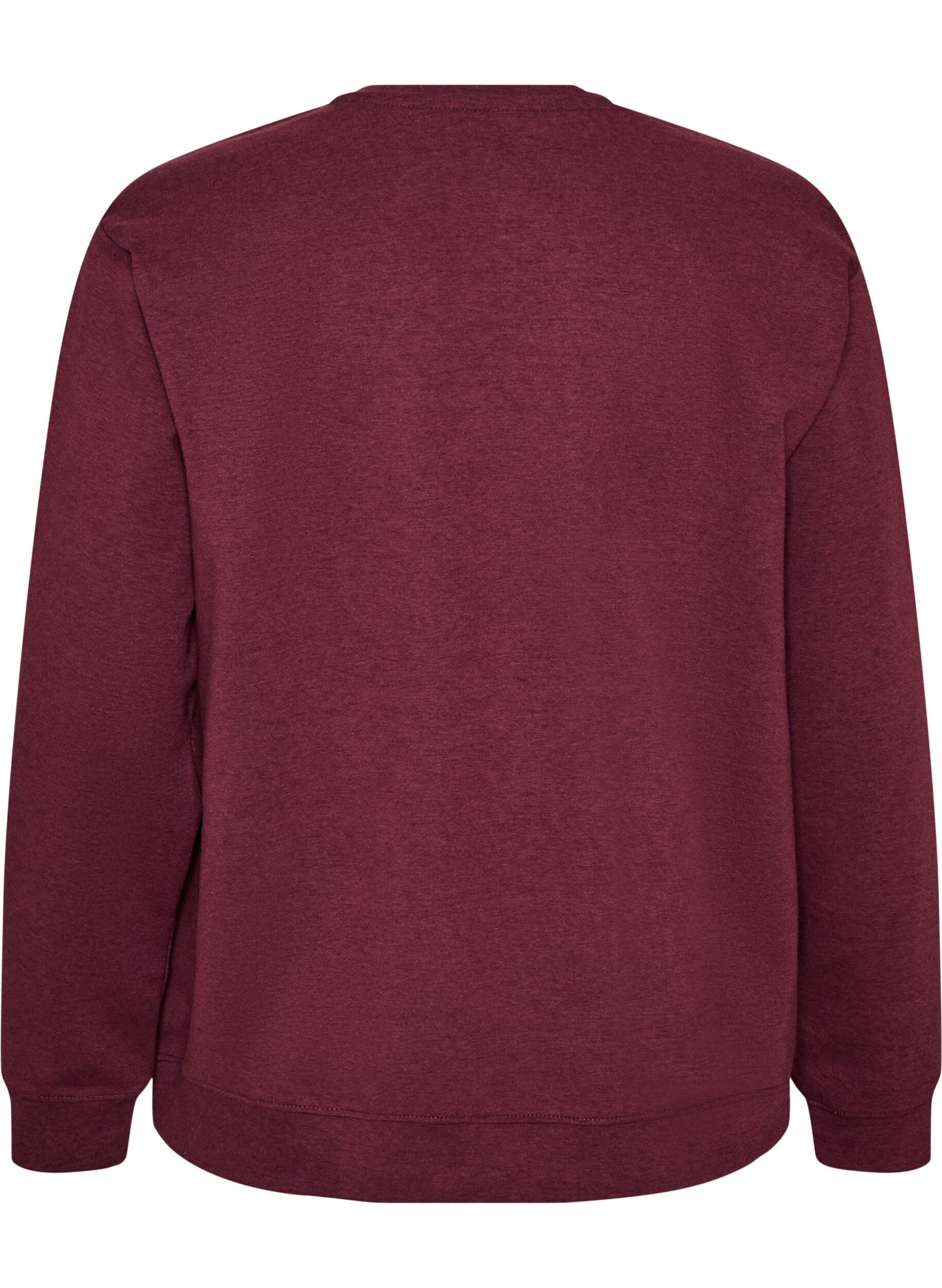 ZizziSweatshirt med rund halsringning, R&ouml;d, Packshot image number 1