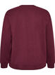 Sweatshirt med rund halsringning, R&ouml;d, Packshot image number 1