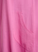 Kort&auml;rmad kl&auml;nning i bomull, Rosa, Packshot image number 3