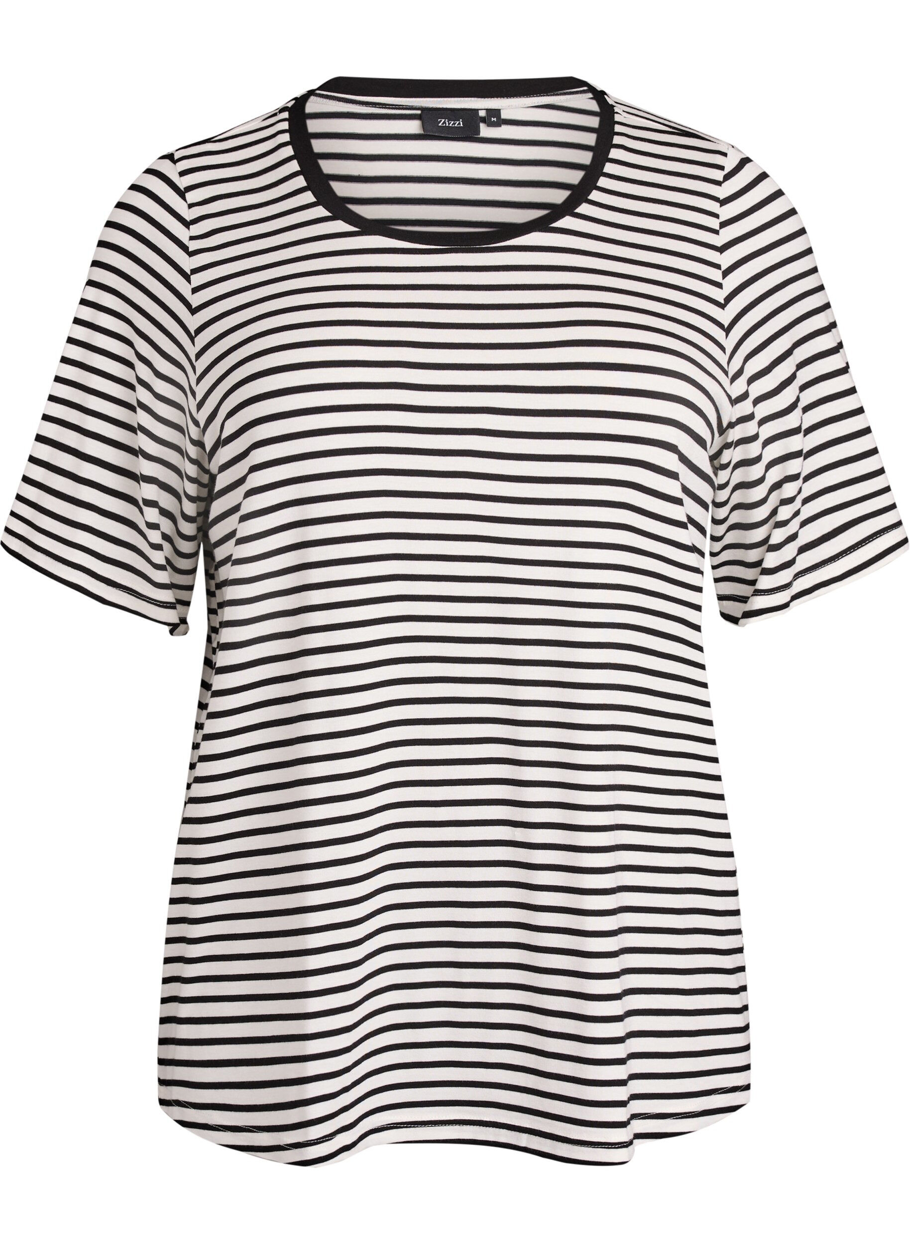 T-shirt i TENCEL&trade; Lyocell med r&auml;nder