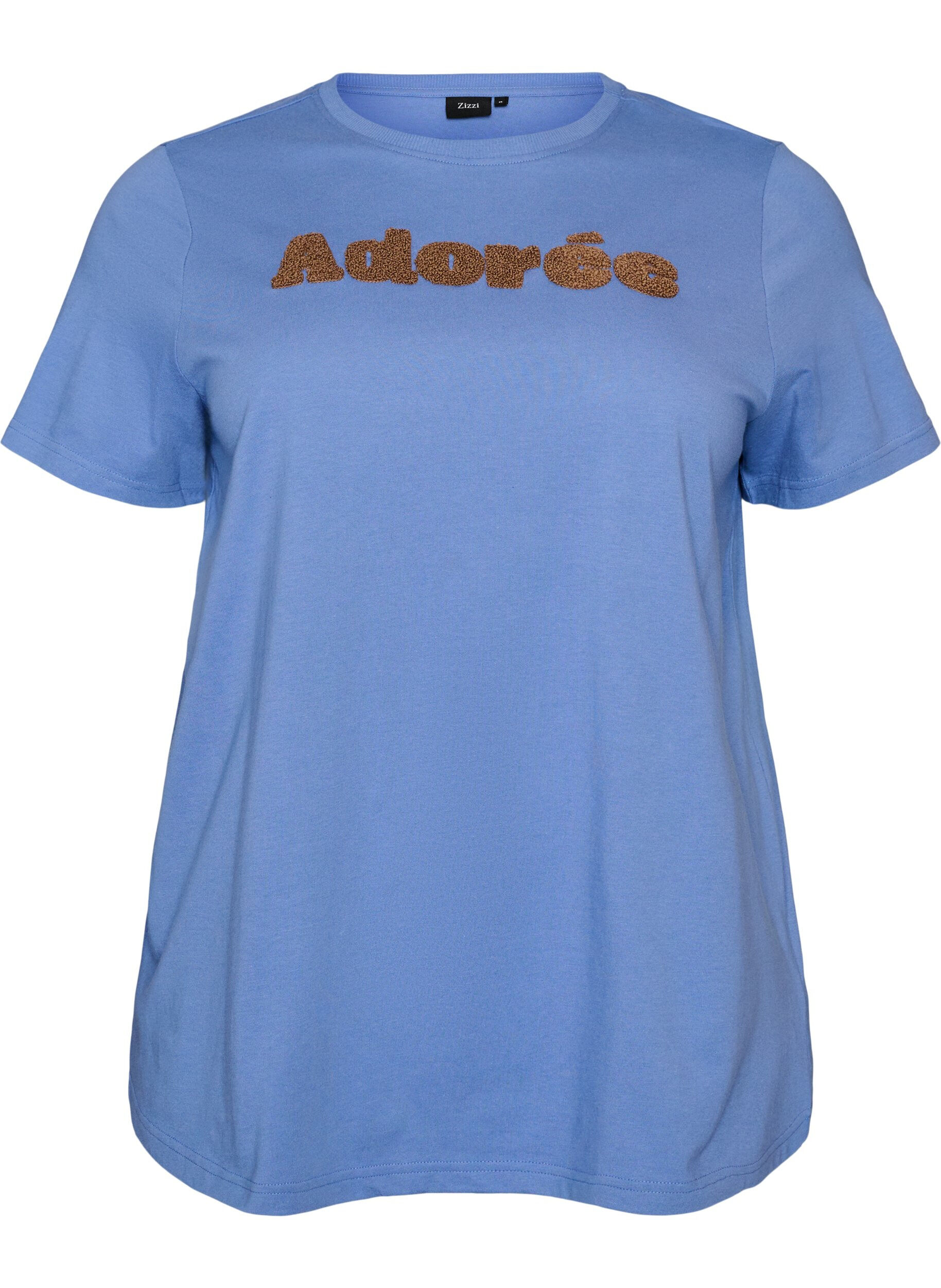 T-shirt i ekologisk bomull med tryck framtill