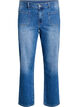 Jeans med framfickor och raka ben, Bl&aring;, Packshot image number 0