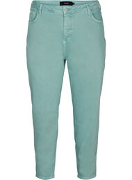 Mom fit jeans i bomull, Chinois Green