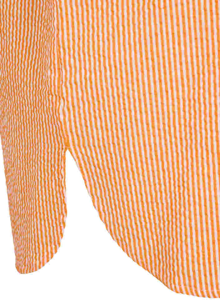 Randig bomullsskjorta med 3/4-ärmar, Exuberance Stripe, Packshot image number 3