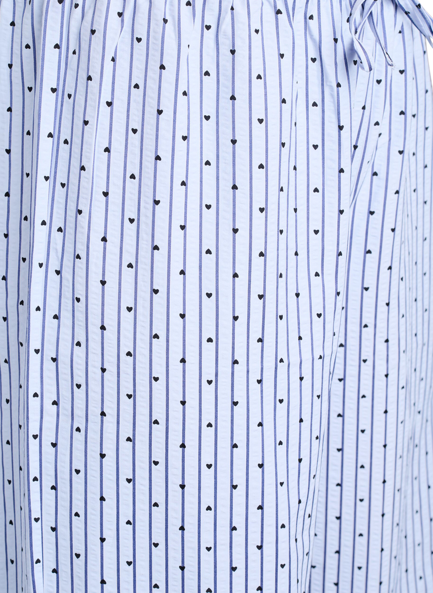 Zizzi L&ouml;sa pyjamasbyxor i seersucker med h&ouml;g midja, Bl&aring;, Packshot image number 2