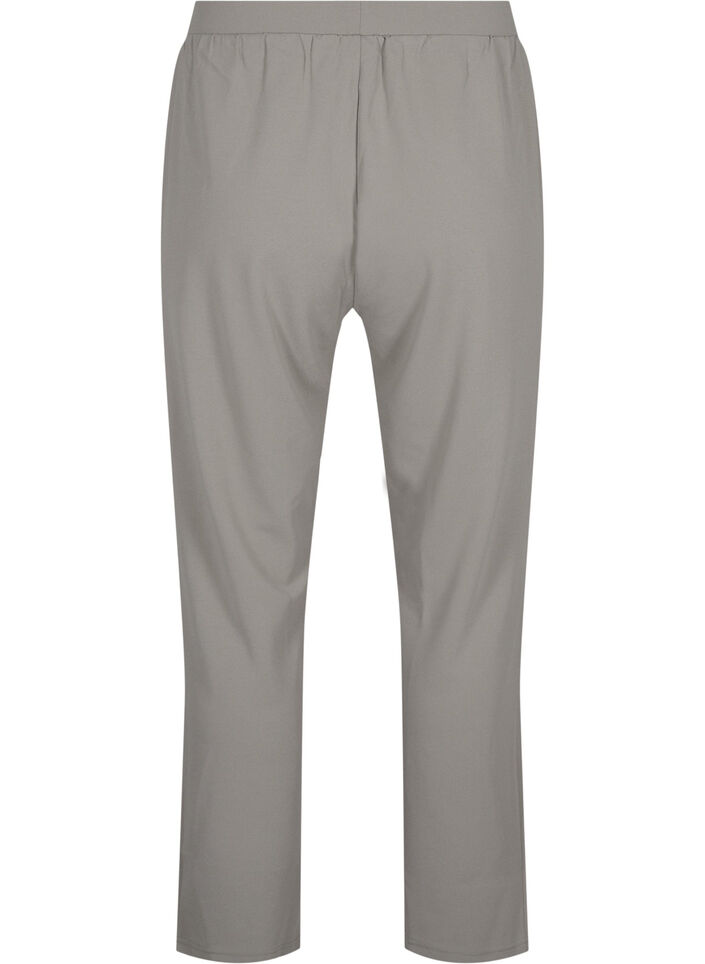 Byxor med rak passform, Beige, Packshot image number 1