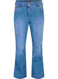 Högmidjade Ellen jeans med bootcut, Blue denim