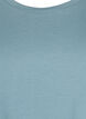 Kort&auml;rmad t-shirt i bomullsblandning, Bl&aring;, Packshot image number 2