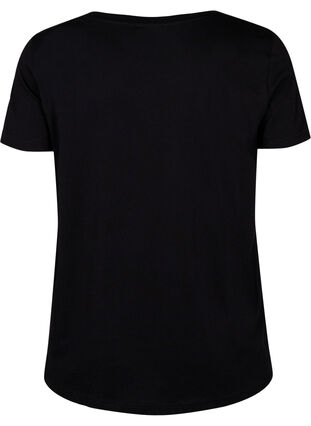 Sport t-shirt med tryck, Black w. Stripe Move, Packshot image number 1