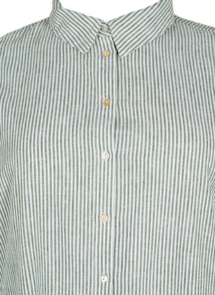Lång skjorta med korta ärmar, Black Forest Stripe, Packshot image number 2