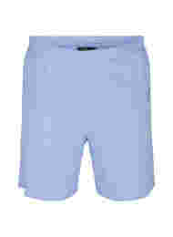 Shorts i sweatshirtmaterial med texttryck, Blue Heron