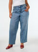 Kiana straight fit-jeans med h&ouml;g midja, Bl&aring;, Model image number 2