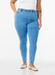 Jeggings med h&ouml;g midja, Bl&aring;, Model image number 2