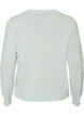 Kabelstickad cardigan med dekorativa knappar, Bl&aring;, Packshot image number 1