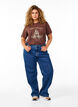 Jeans med vida ben och h&ouml;g midja, Bl&aring;, Model image number 0