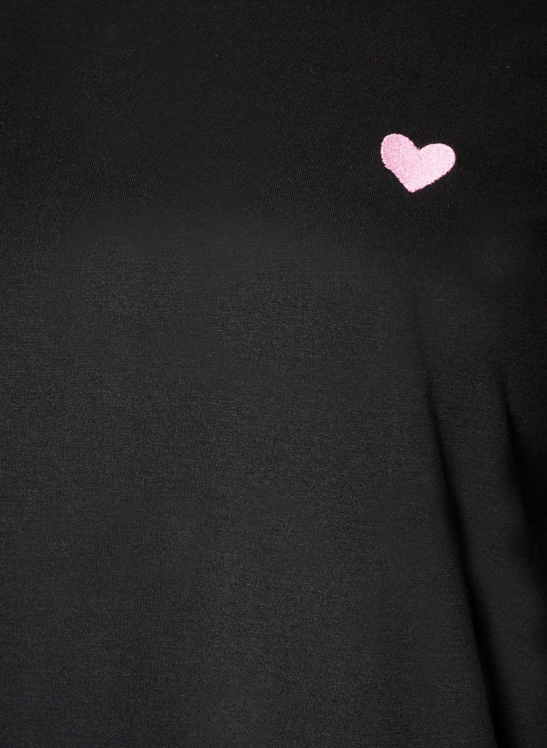 ZizziT-shirt med tryck, Svart, Packshot image number 2