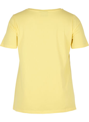 Basics t-shirt, Yellow Cream, Packshot image number 1