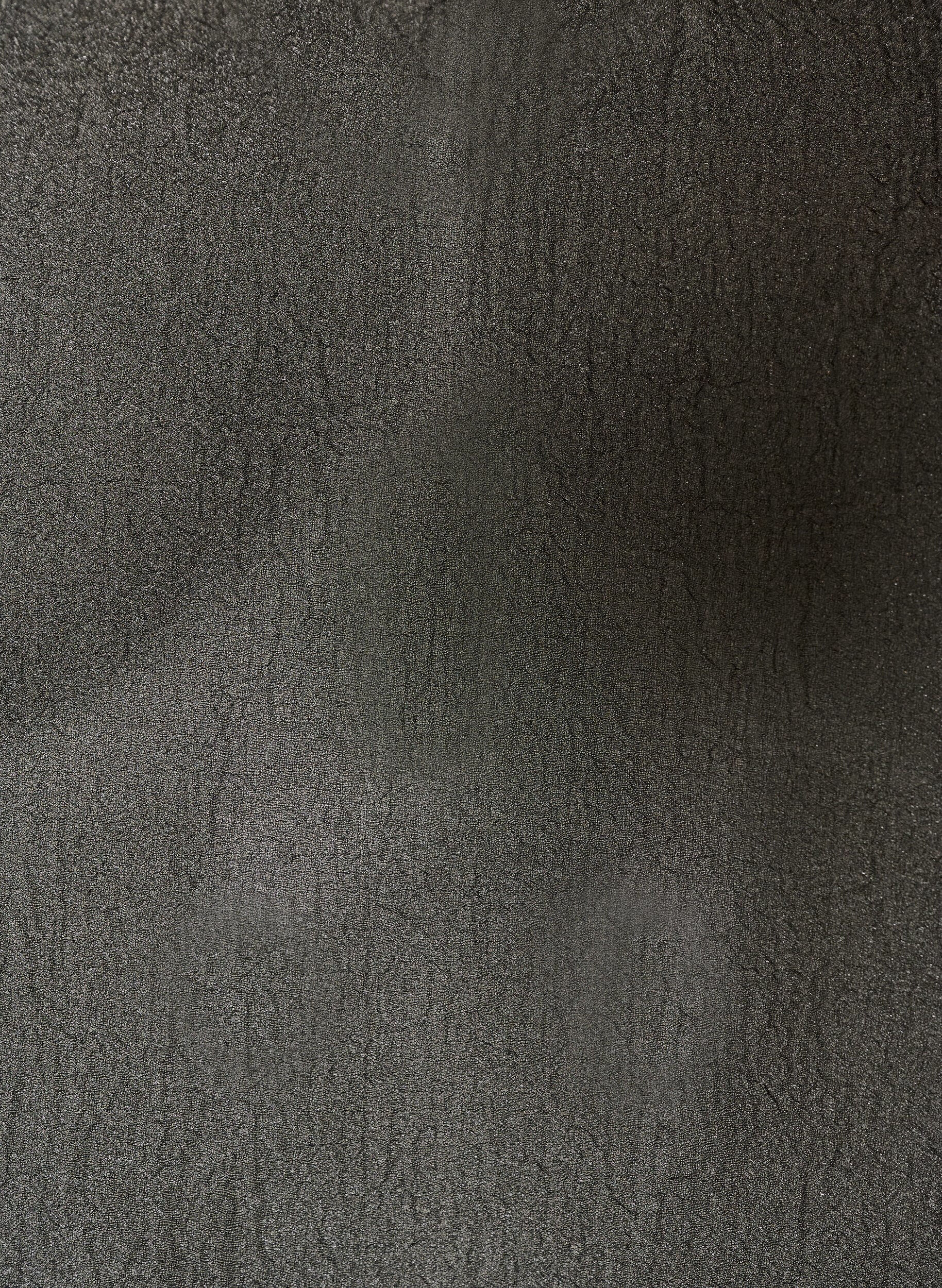 ZizziKort kl&auml;nning i organza med volangkant, Svart, Packshot image number 2