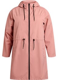 FLASH - Vattenavvisande parkas med huva, Rosa