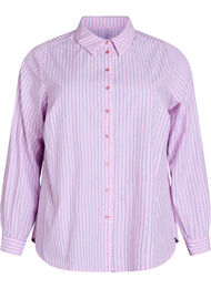 Randig skjorta med nitar, Rosa