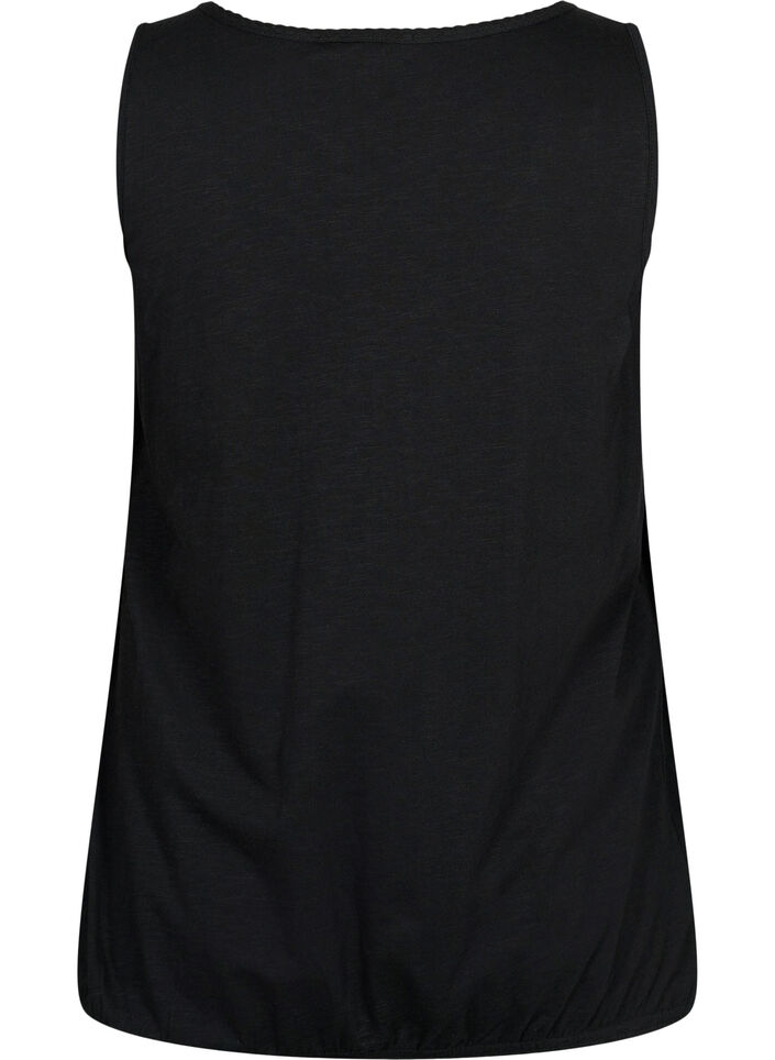 Bomullstopp med spetskant, Black, Packshot image number 1