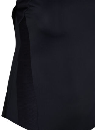 Baddräkt med draperingar, Black, Packshot image number 3
