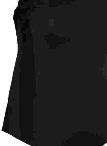 Baddräkt med draperingar, Black, Packshot image number 3