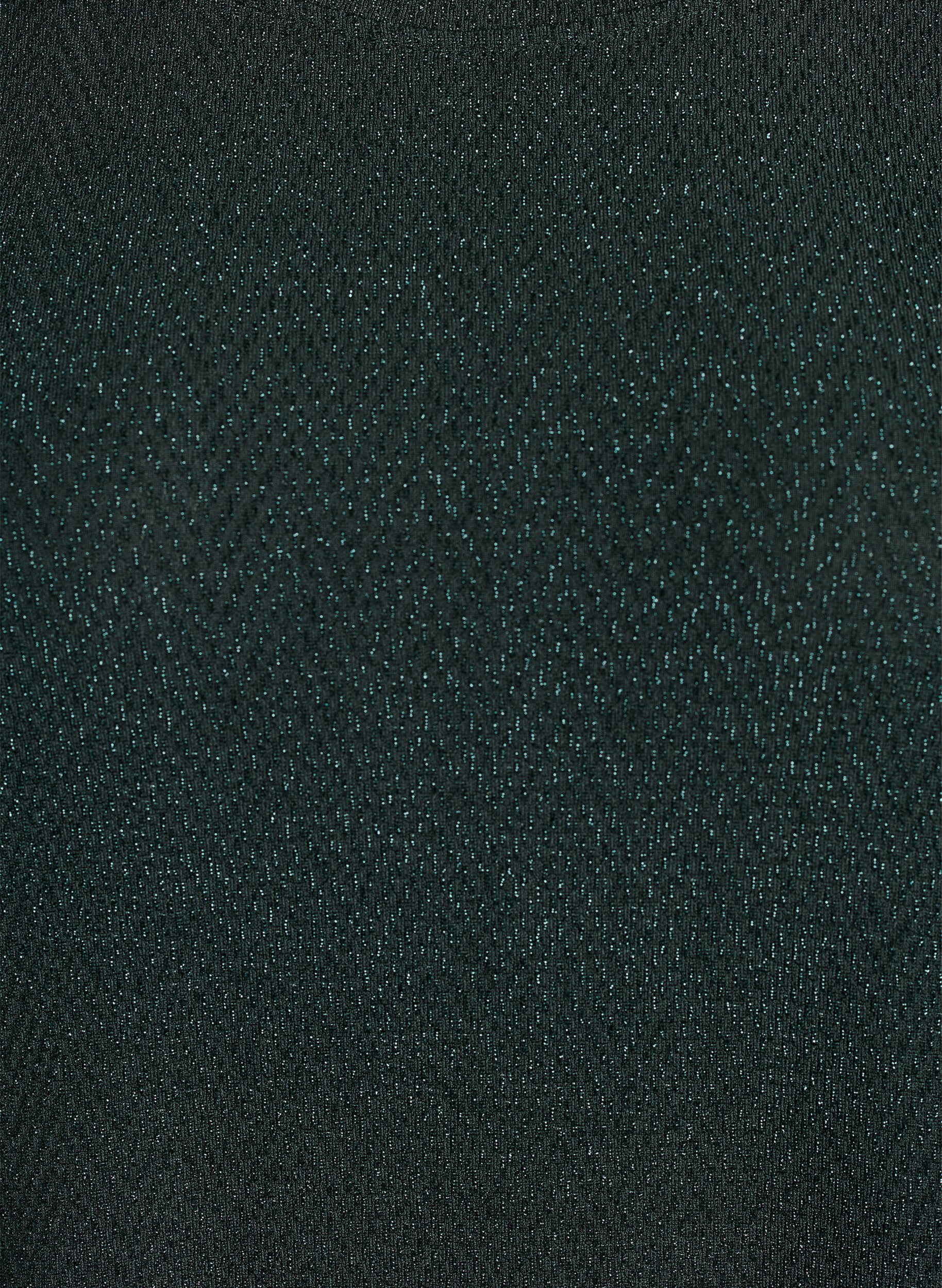 Zizzi Blus med fiskbensm&ouml;nster och glittertr&aring;d, Gr&ouml;n, Packshot image number 2