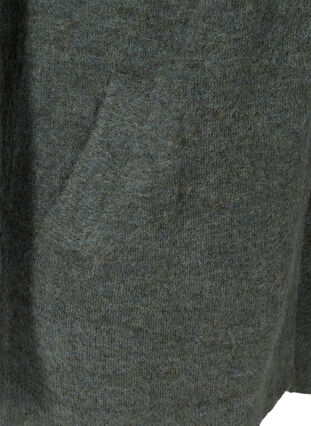 Lång stickad cardigan med fickor, Urban Chic Mel., Packshot image number 3