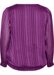 Randig blus med ballongform, Lila, Packshot image number 1