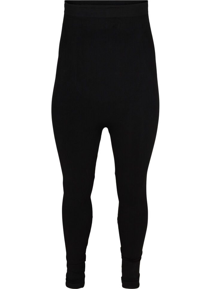 Shapeleggings med hög midja, Black, Packshot image number 0