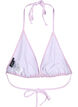 Trekantsbikini-bh med crepe-struktur, Lila, Packshot image number 1