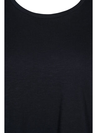 Kortärmad t-shirt i bomull, Black, Packshot image number 2