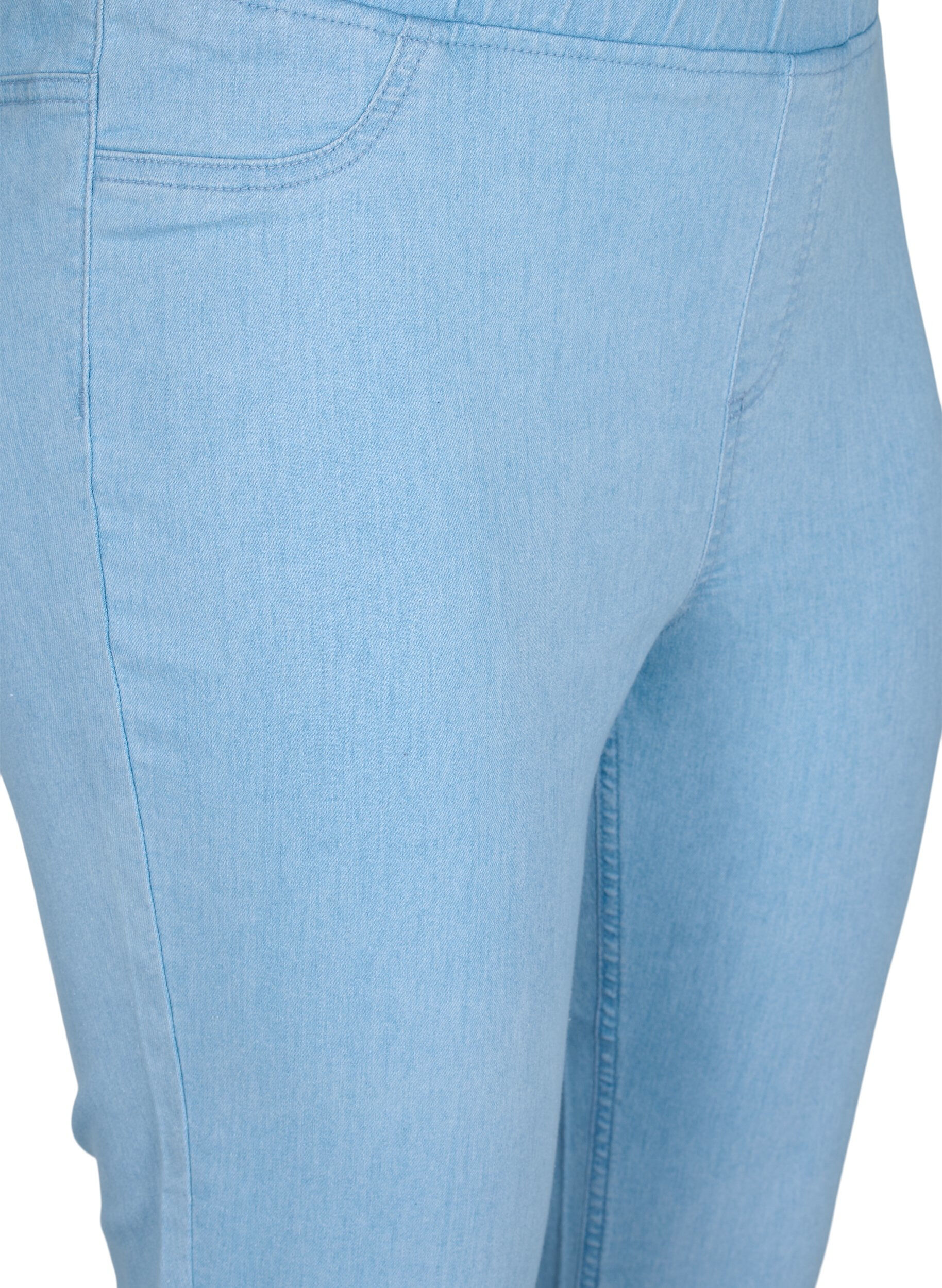Zizzi Knickers i bomullsblandning, Light blue denim, Packshot image number 2