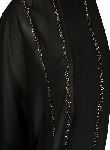 Kimono med 3/4 ärmar och pärlor, Black, Packshot image number 2