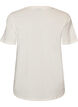 T-shirt i bomull med tryck, Vit, Packshot image number 1