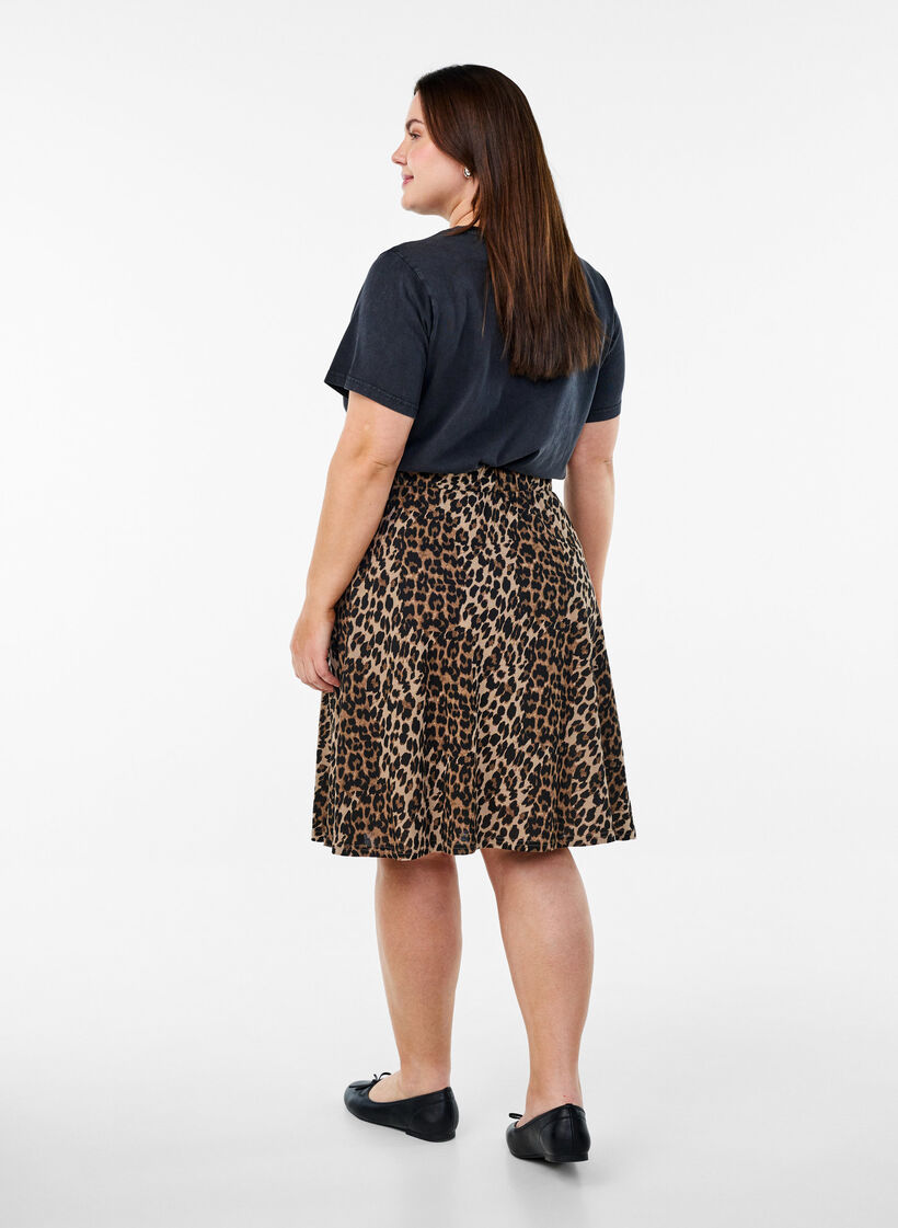 2-pack skaterkjolar i viskos, Svart, Model image number 1