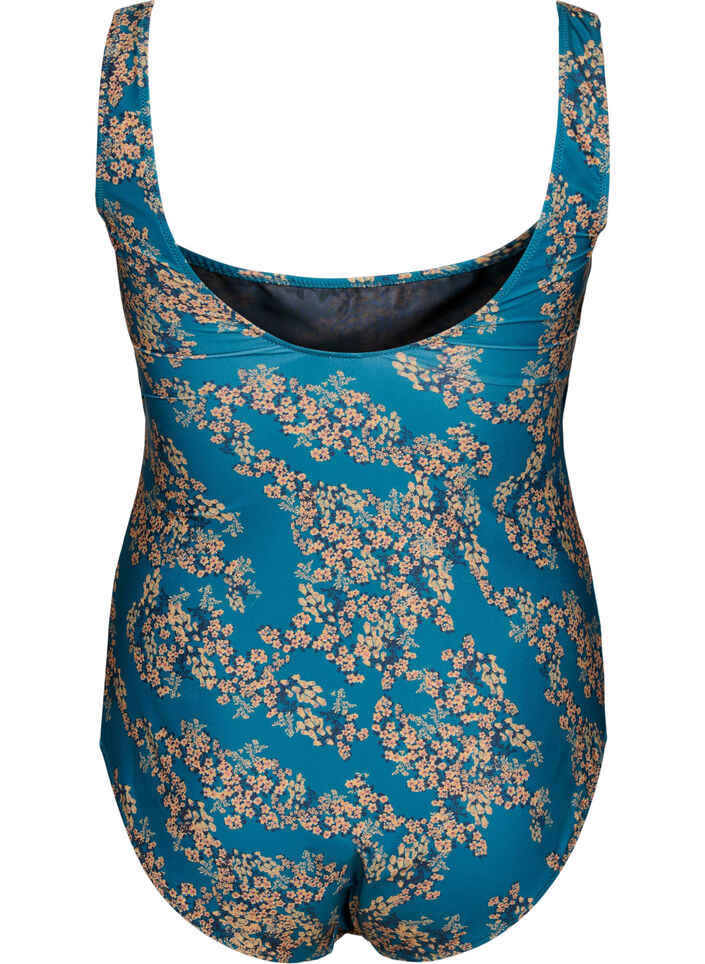 Baddräkt med blommigt tryck, Zebra Flower, Packshot image number 1