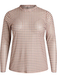 Blus i mesh med prickar, 9996