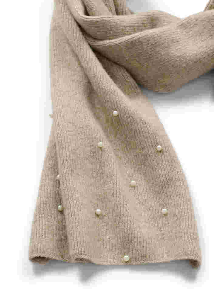 Stickad halsduk med pärlor, Nomad, Packshot image number 1