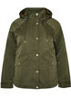 Vadderad parkas med avtagbar huva, Gr&ouml;n, Packshot image number 0