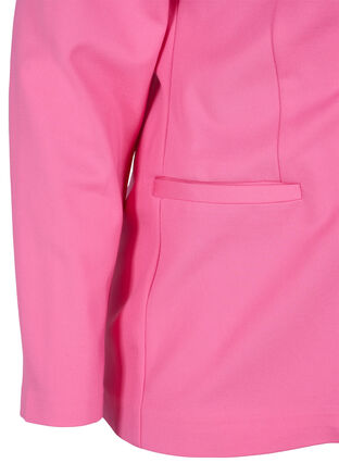 Enkel blazer med knapp, Azalea Pink, Packshot image number 3