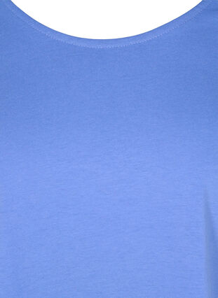 T-shirt i bomullsmix, Ultramarine, Packshot image number 2