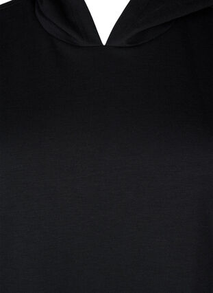 Kortärmad sweatshirtklänning i modalmix, Black, Packshot image number 2