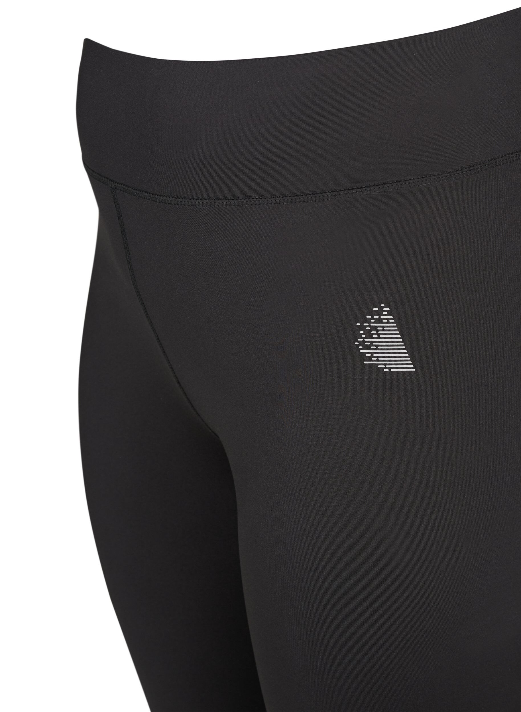 ZizziCroppade basleggings f&ouml;r tr&auml;ning, Svart, Packshot image number 2
