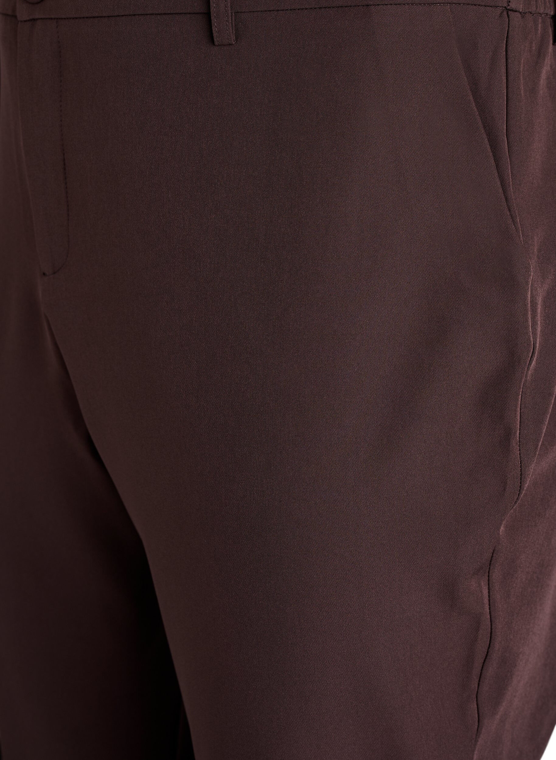 ZizziByxor med fickor och raka ben, Brun, Packshot image number 2
