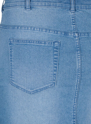 FLASH - Åtsittande jeanskjol, Light Blue Denim, Packshot image number 3