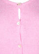 Stickad kofta med ull och knappar, Begonia Pink Mel., Packshot image number 2
