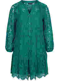 Spetsklänning med långa ärmar, Evergreen