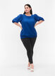 Smockblus med lyocell (TENCEL™), Strong Blue, Model image number 2